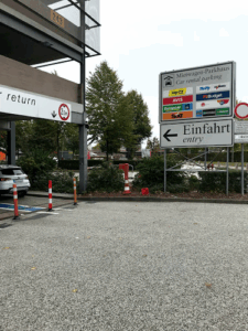 Hamburg Airport rental car returns